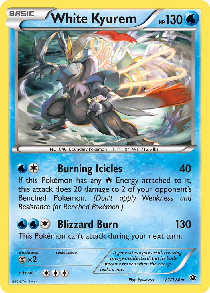 White Kyurem — illustrated card