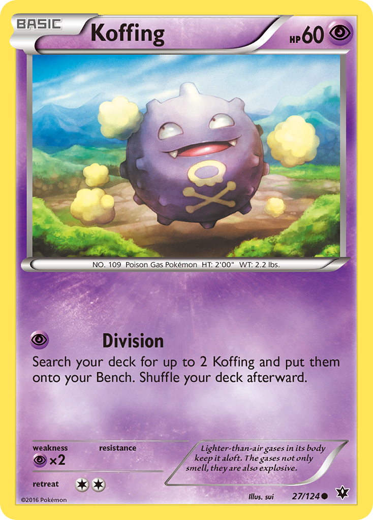 Koffing — illustrated card