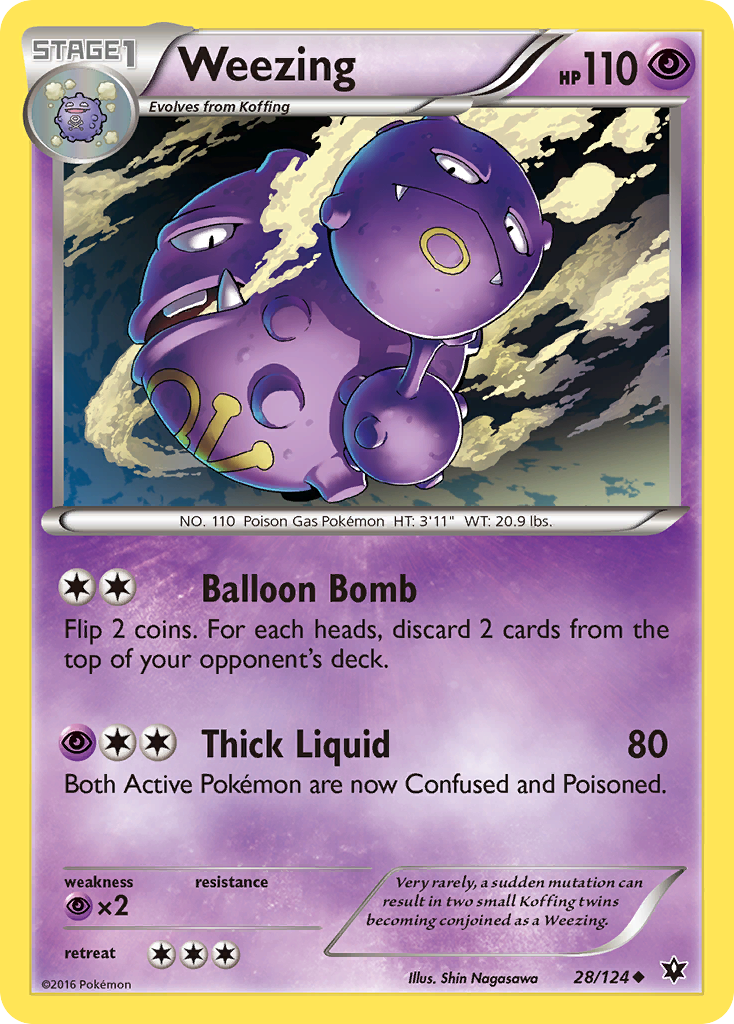 Weezing — illustrated card