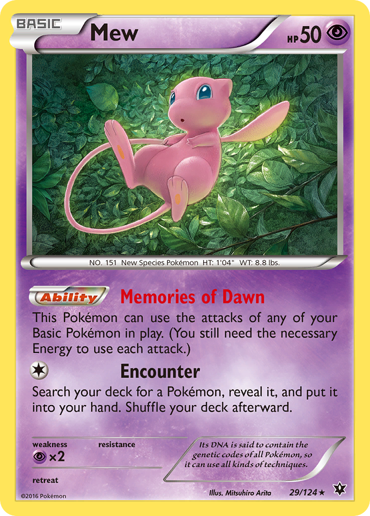 Mew — illustrated card