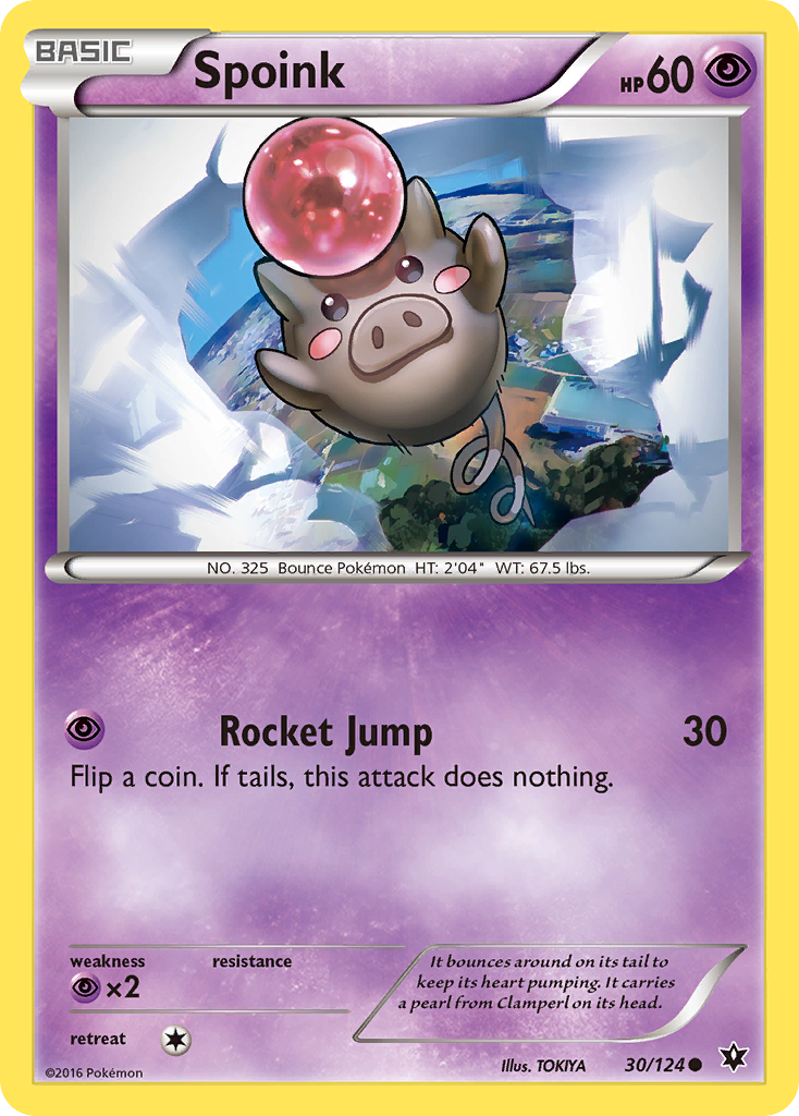 Spoink — illustrated card