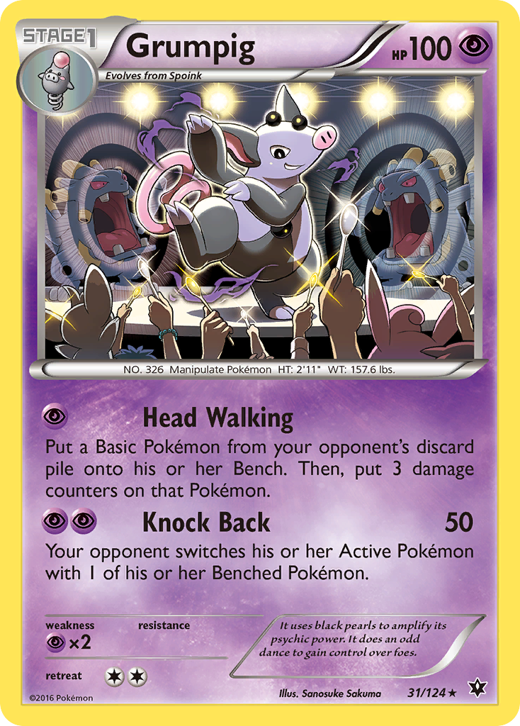Grumpig — illustrated card