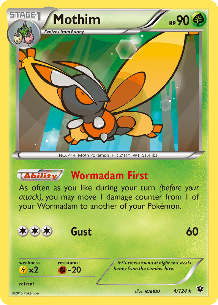 Mothim — illustrated card
