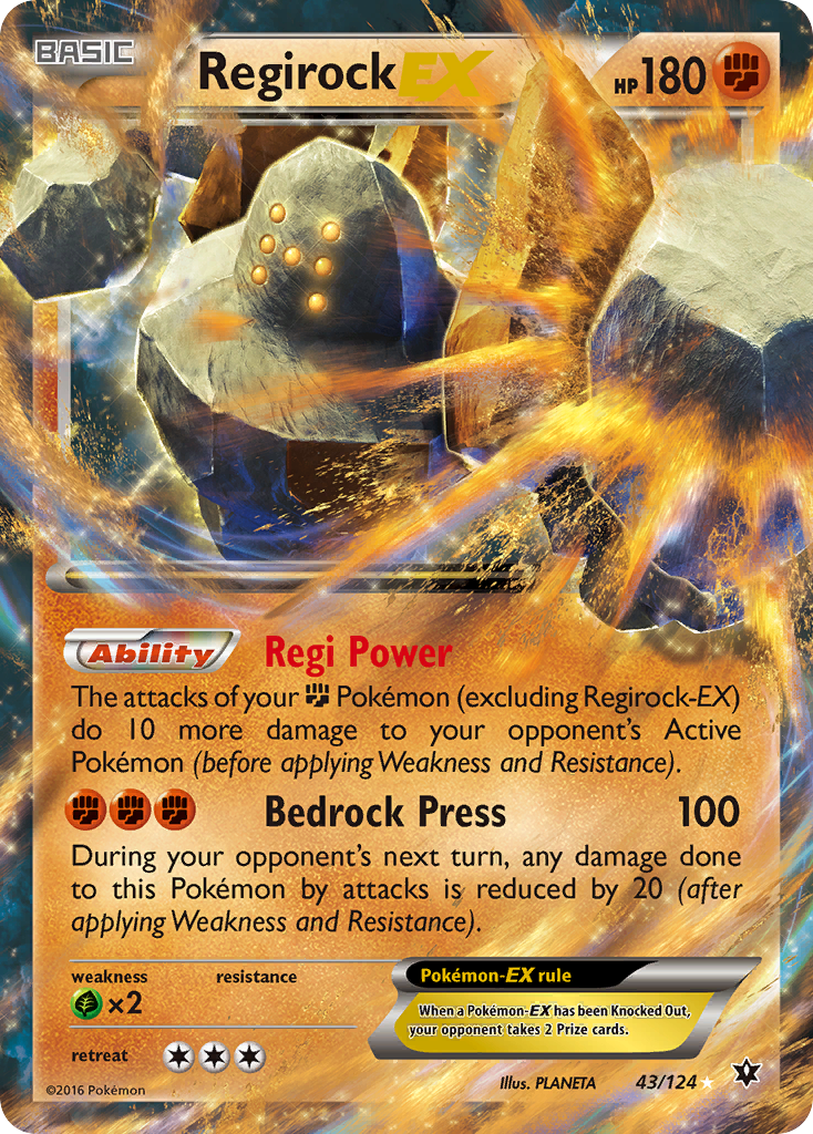 Regirock-EX — illustrated card