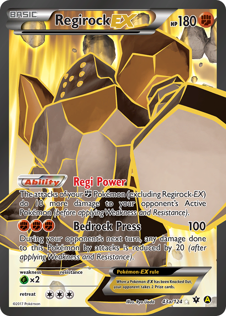 Regirock-EX — illustrated card