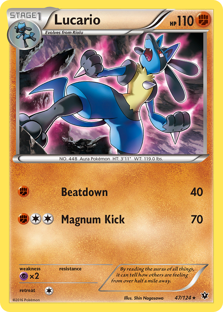 Lucario — illustrated card