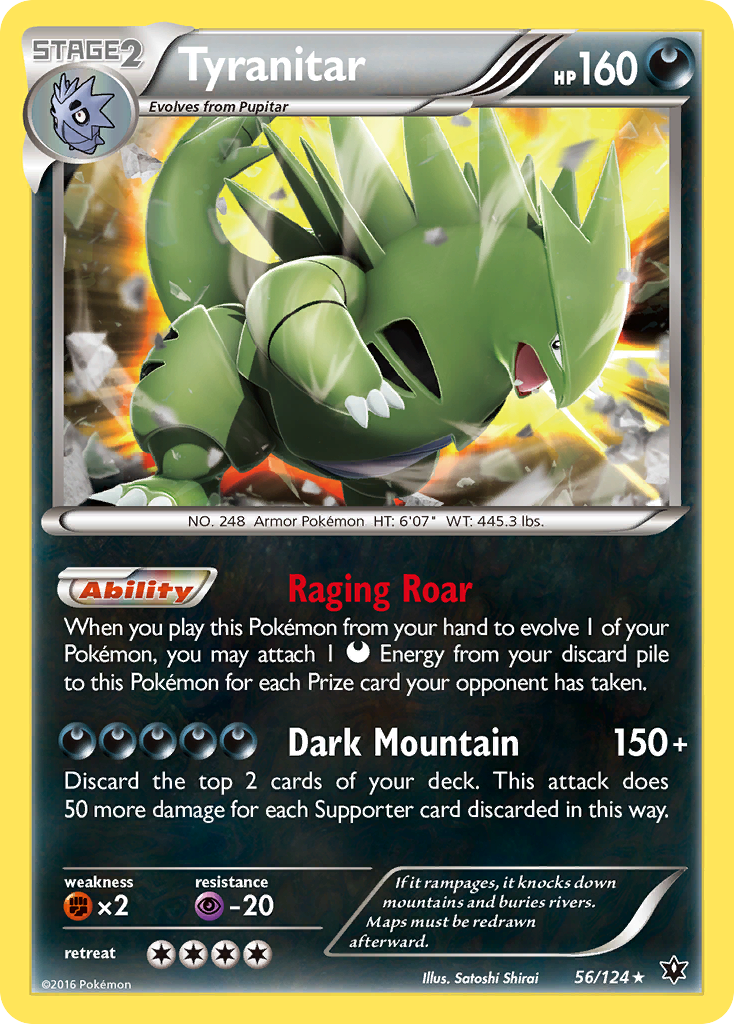 Tyranitar — illustrated card
