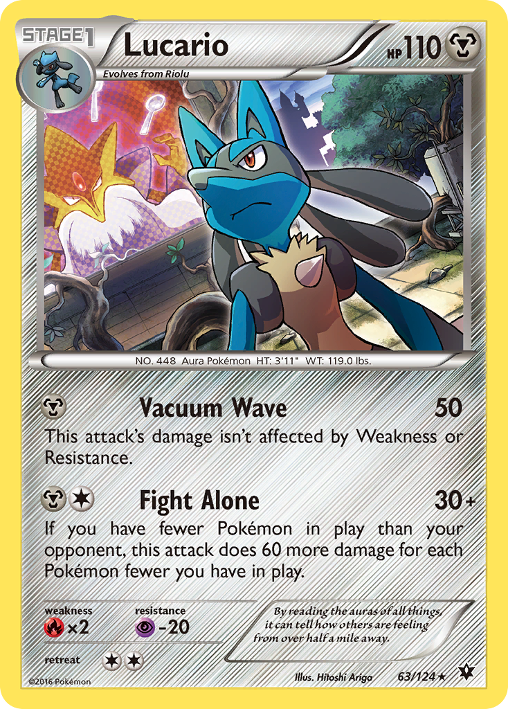Lucario — illustrated card