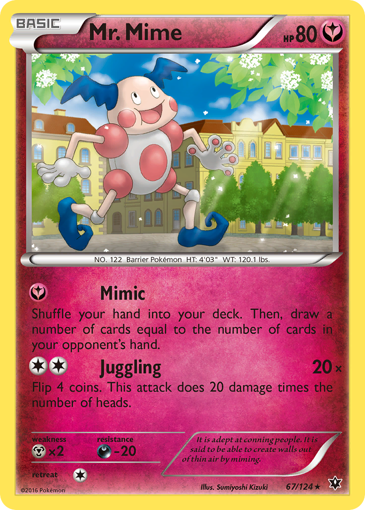 Mr. Mime — illustrated card