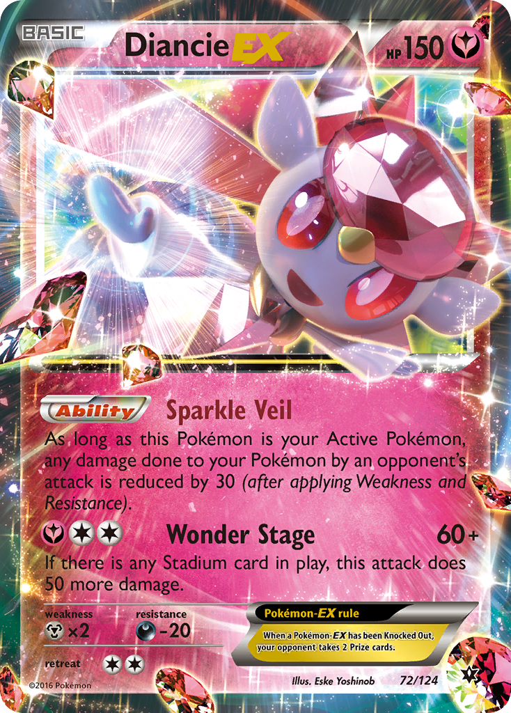 Diancie-EX — illustrated card