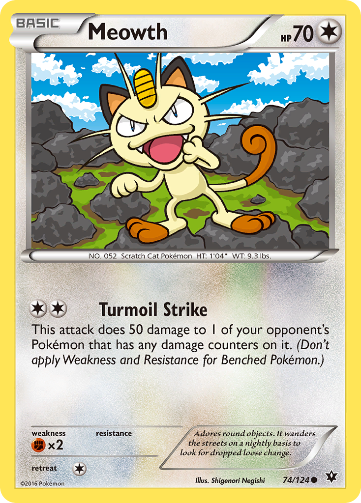 Meowth — illustrated card