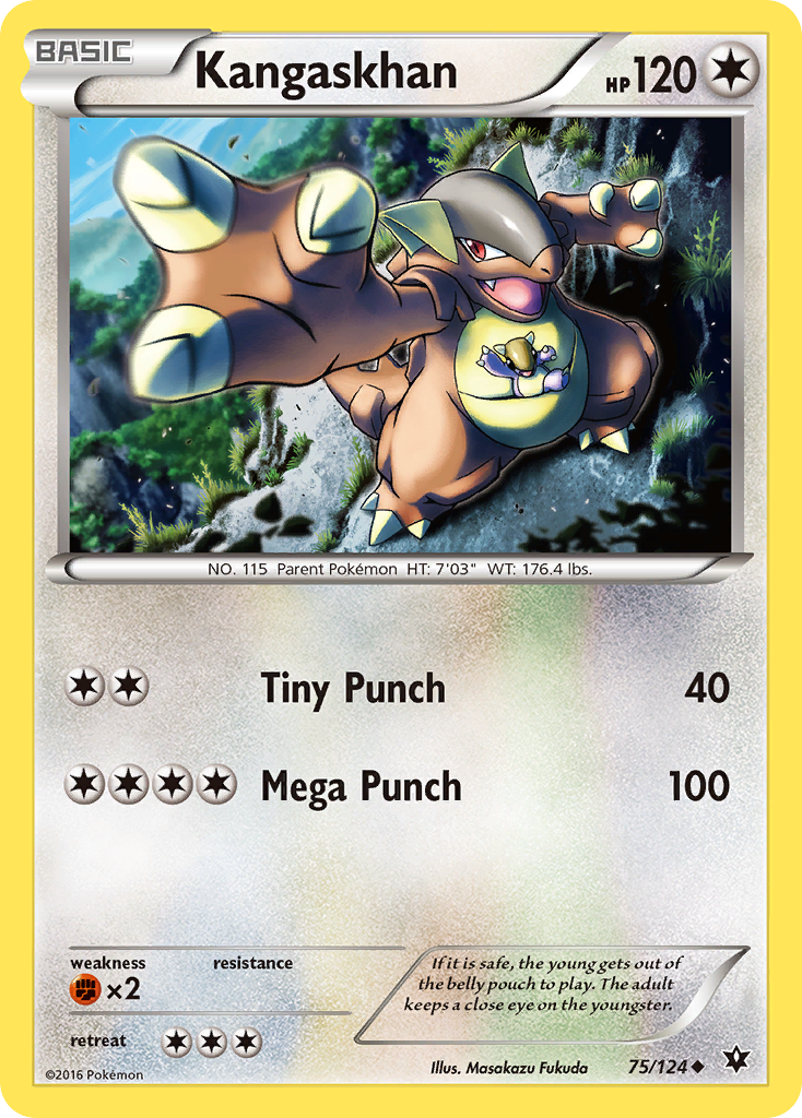 Kangaskhan — illustrated card