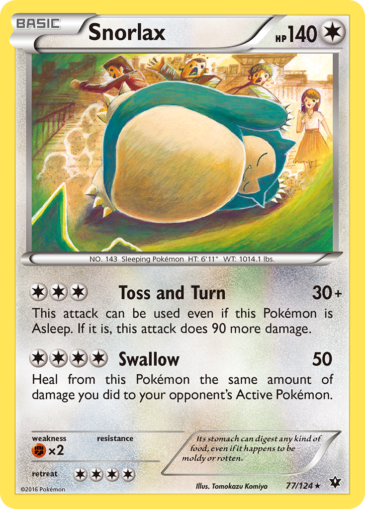 Snorlax — illustrated card