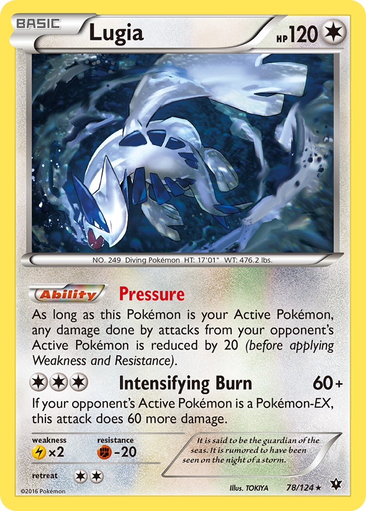 Lugia — illustrated card