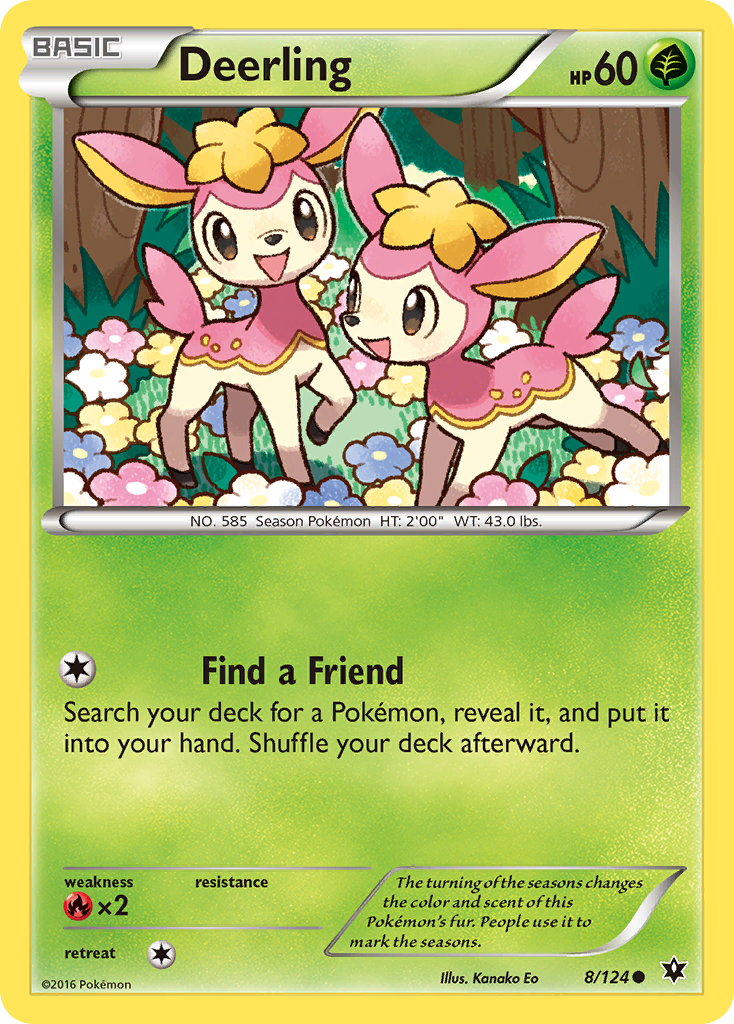 Deerling — illustrated card