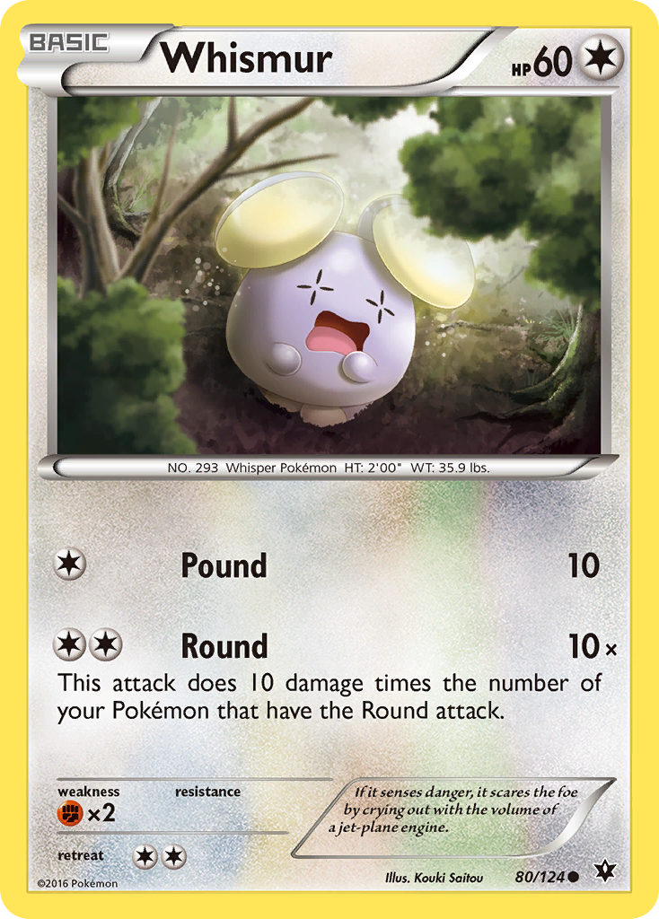 Whismur — illustrated card