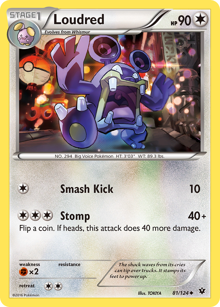 Loudred — illustrated card