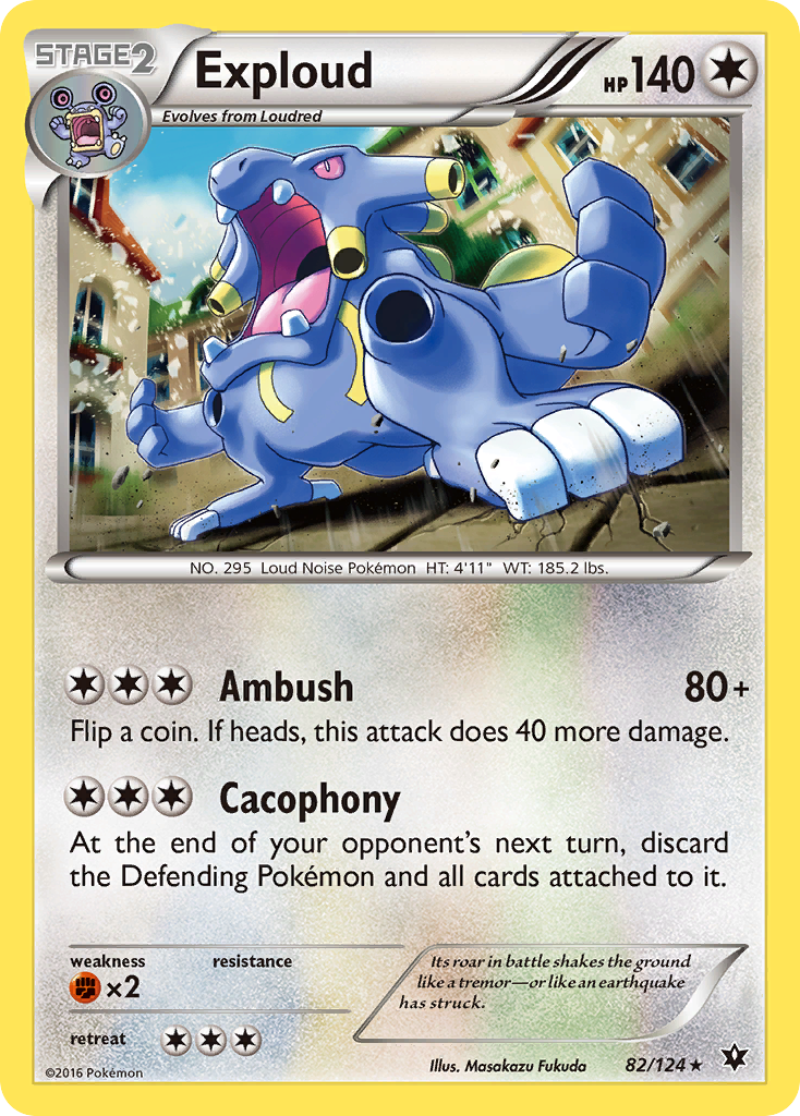 Exploud — illustrated card