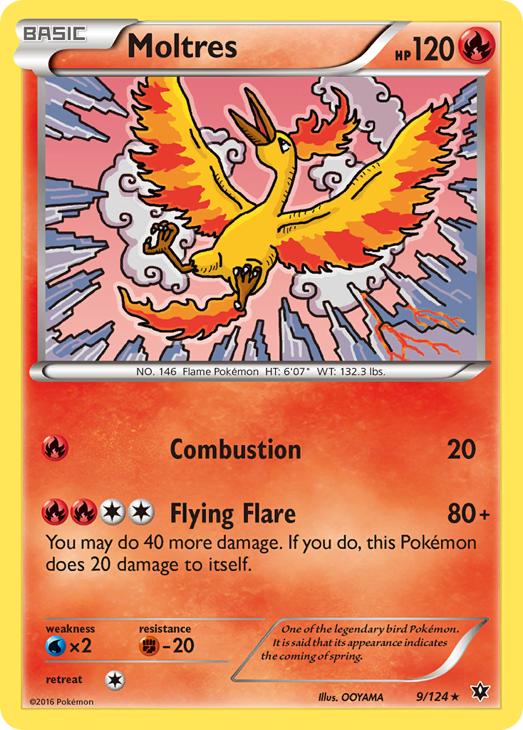 Moltres — illustrated card