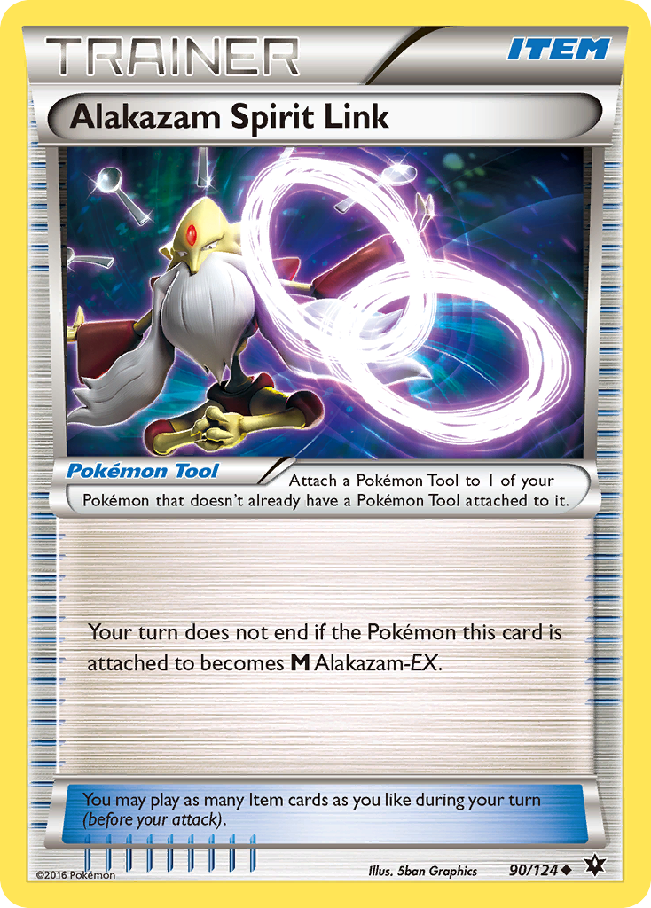 Alakazam Spirit Link — illustrated card