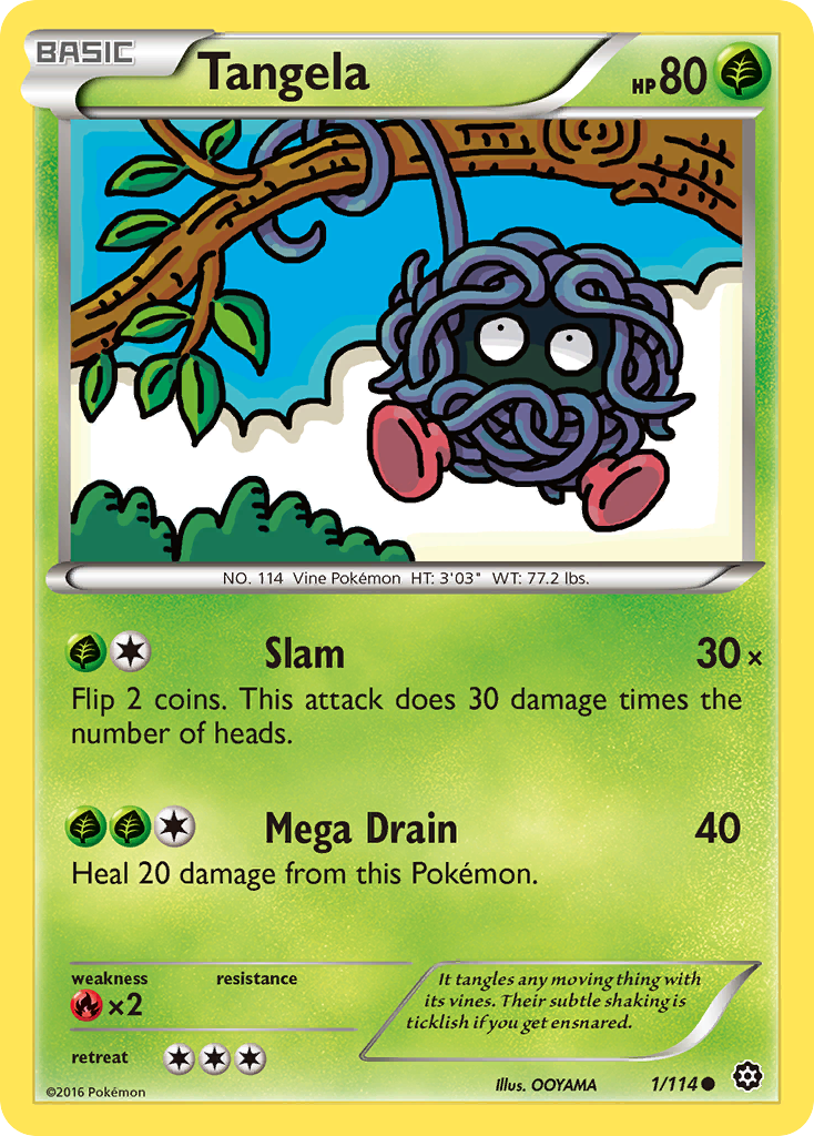 Tangela — illustrated card
