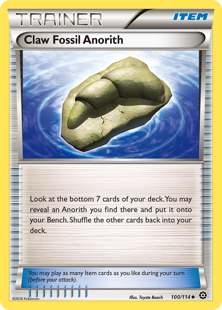 Claw Fossil Anorith — illustrated card
