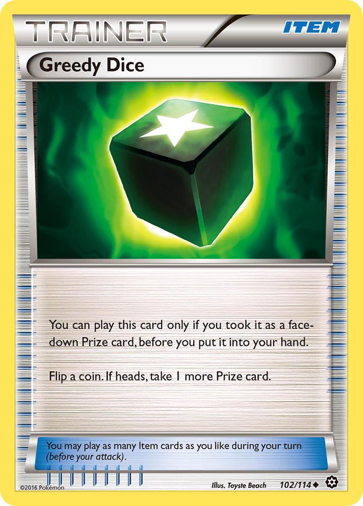 Greedy Dice — illustrated card