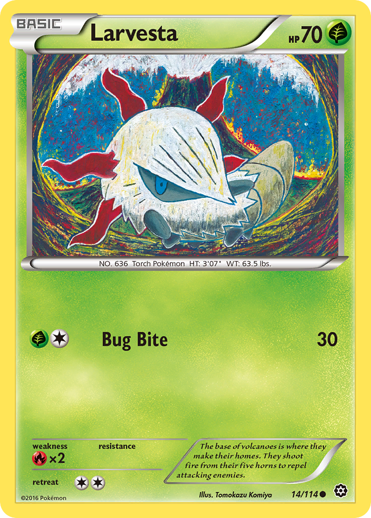 Larvesta — illustrated card