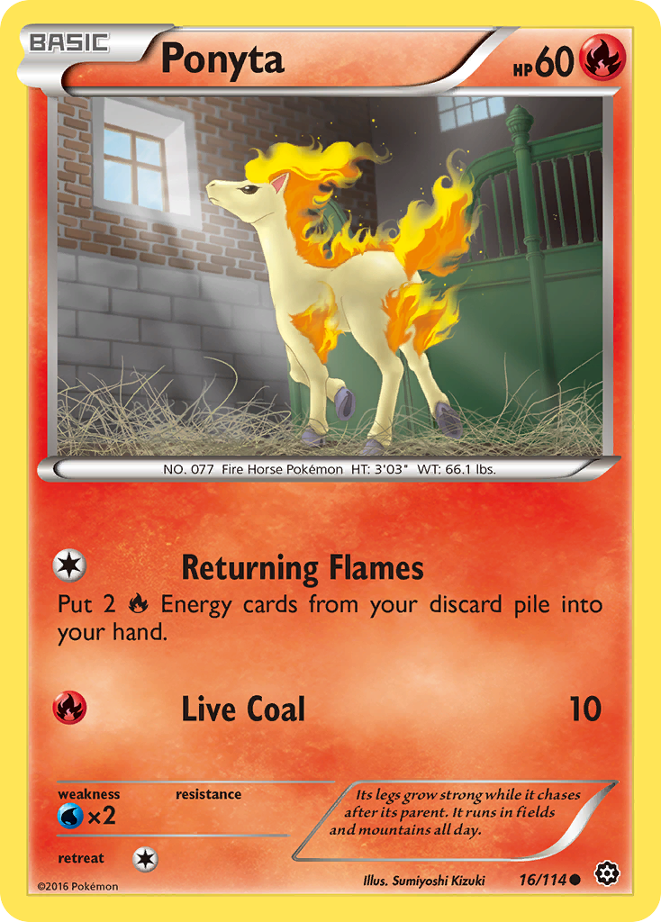 Ponyta — illustrated card