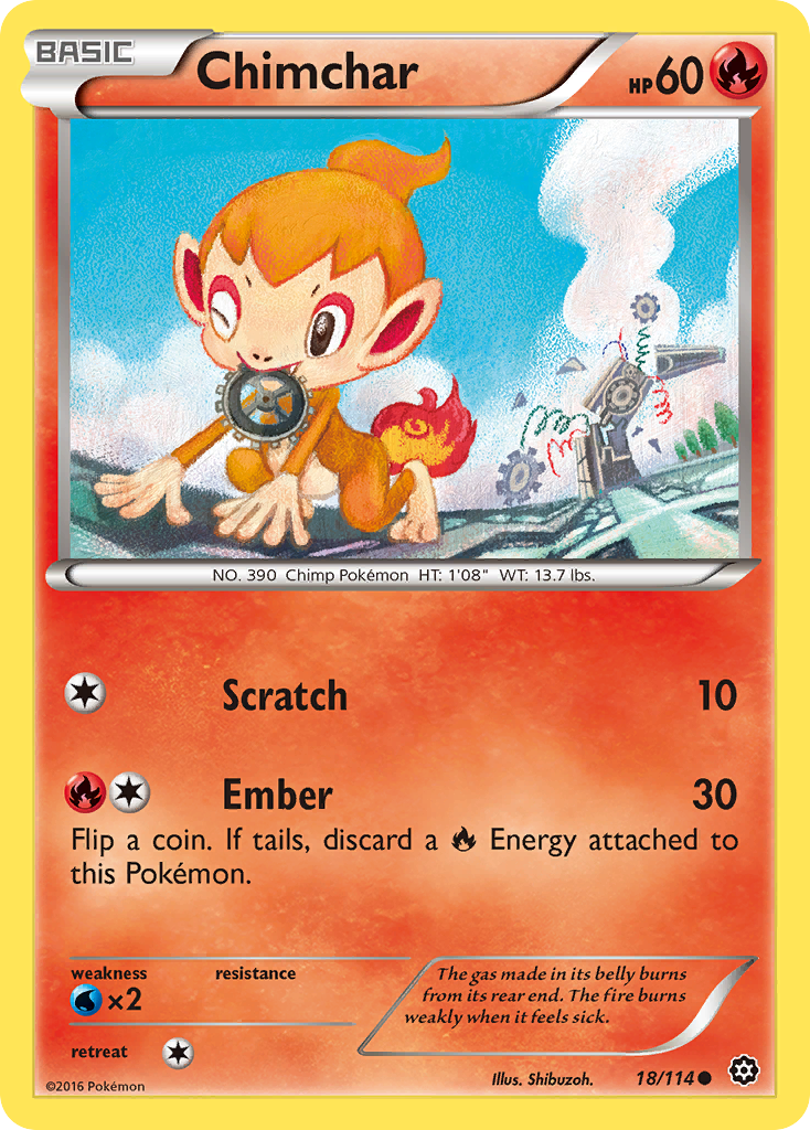 Chimchar — illustrated card