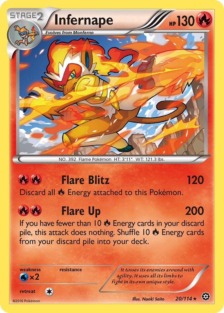 Infernape — illustrated card