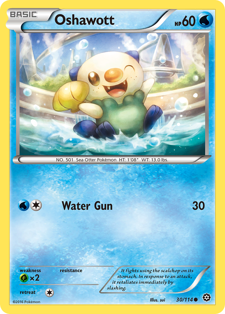 Oshawott — illustrated card
