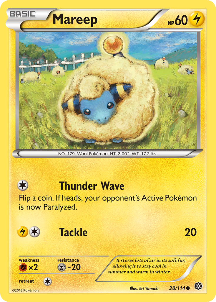 Mareep — illustrated card
