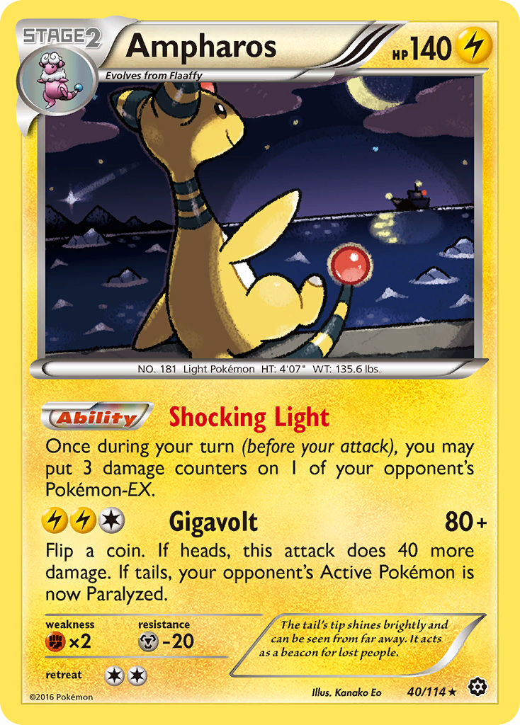 Ampharos — illustrated card