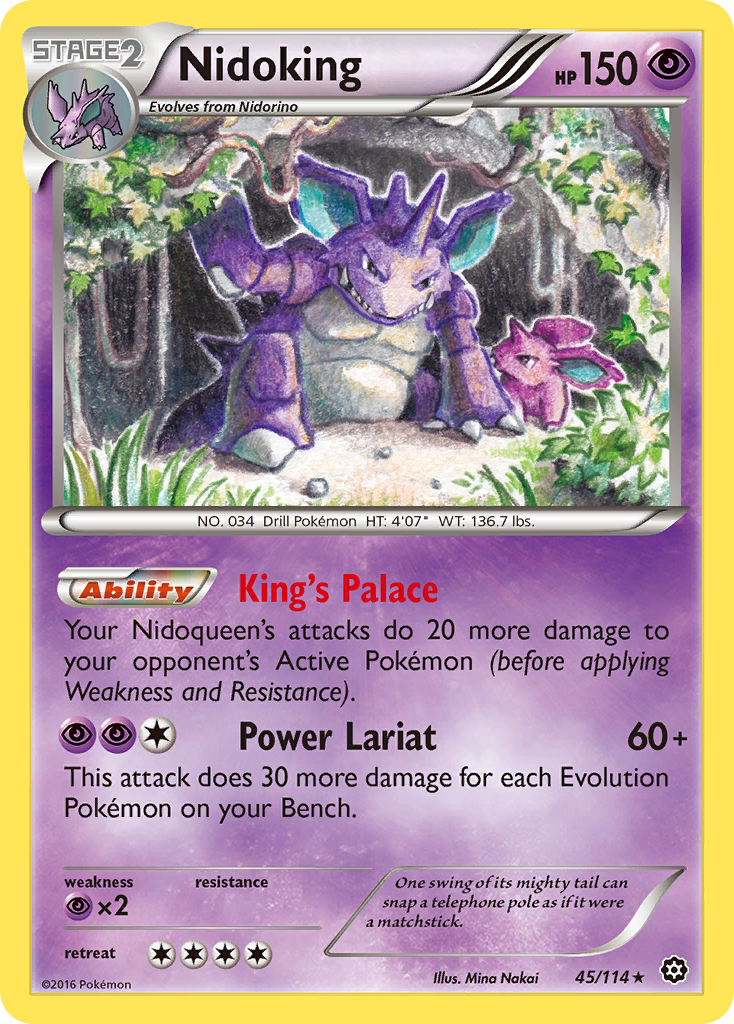 Nidoking — illustrated card