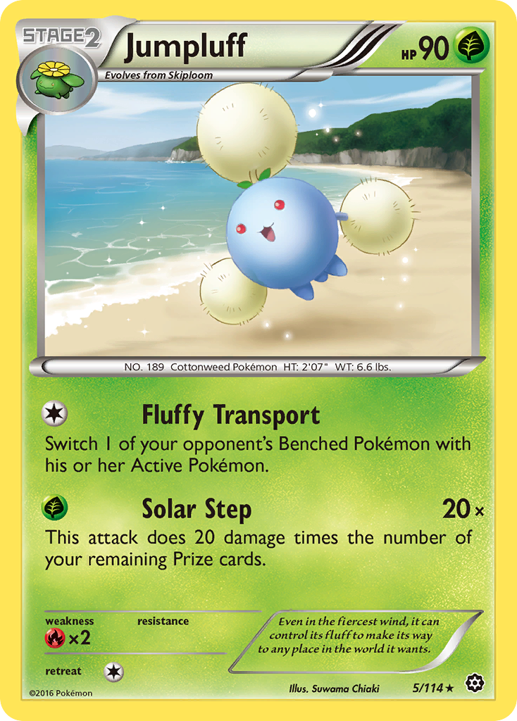 Jumpluff — illustrated card