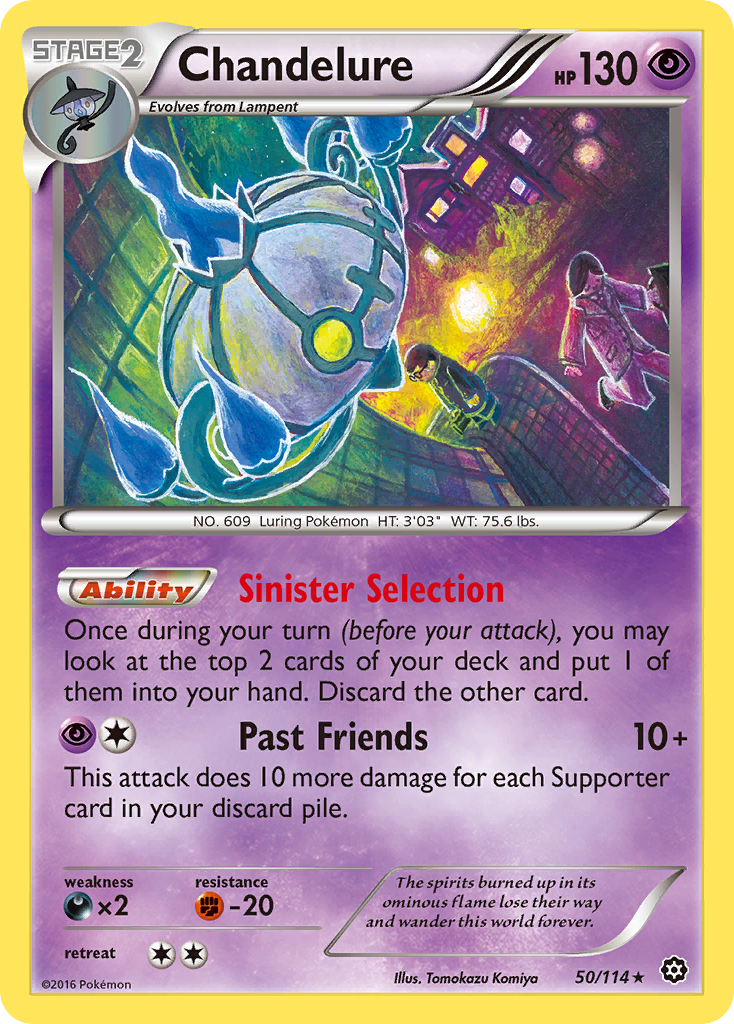 Chandelure — illustrated card