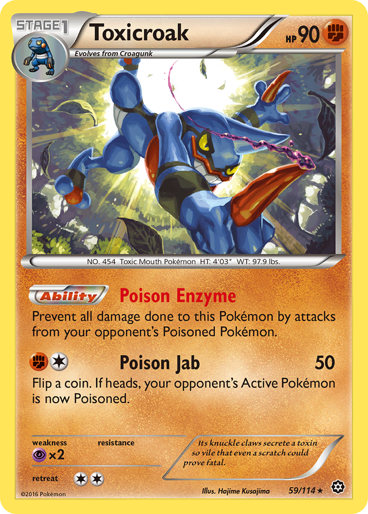 Toxicroak — illustrated card