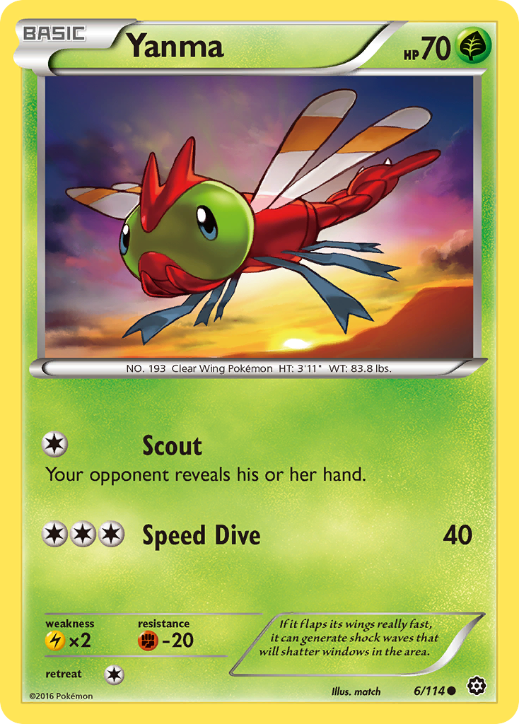 Yanma — illustrated card