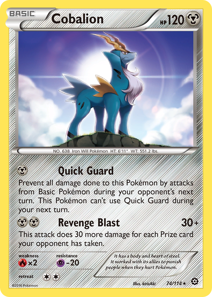 Cobalion — illustrated card