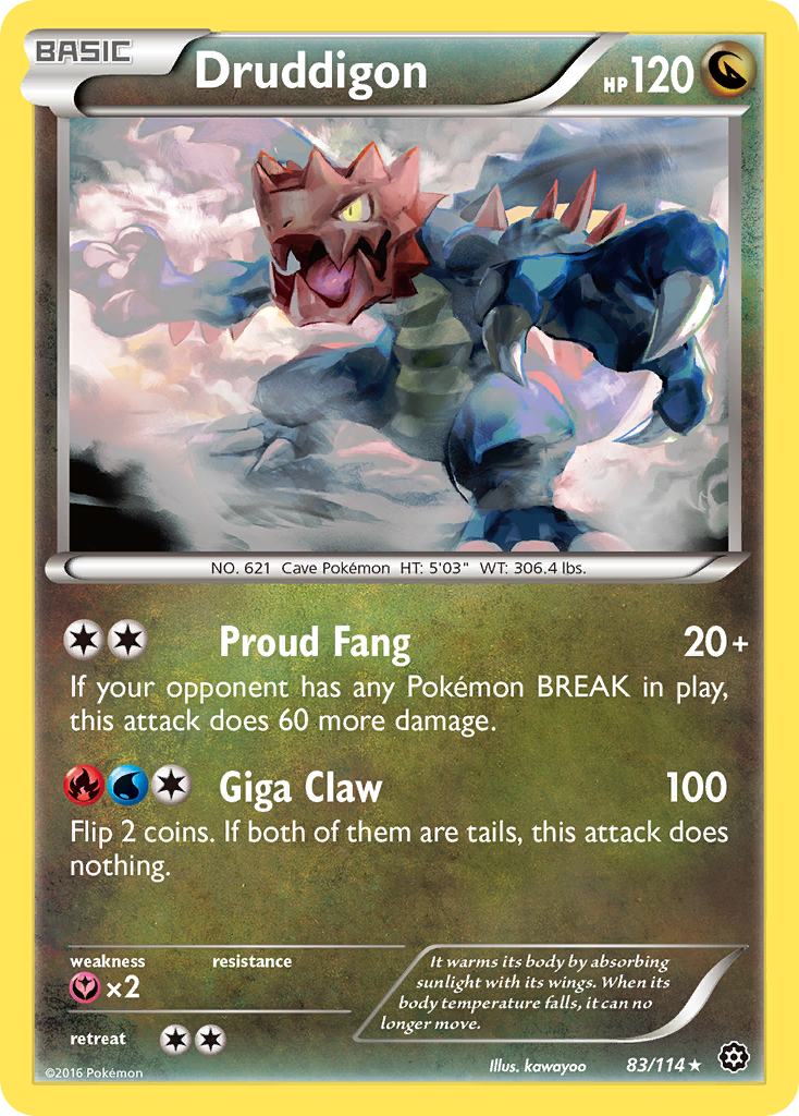 Druddigon — illustrated card