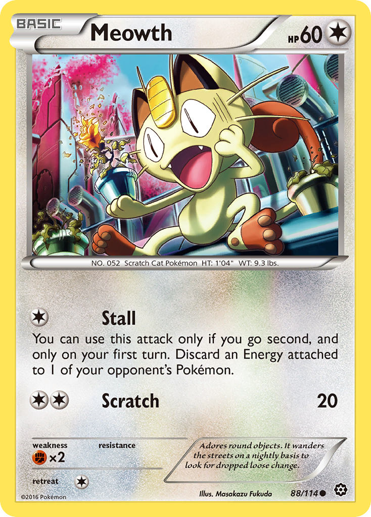 Meowth — illustrated card