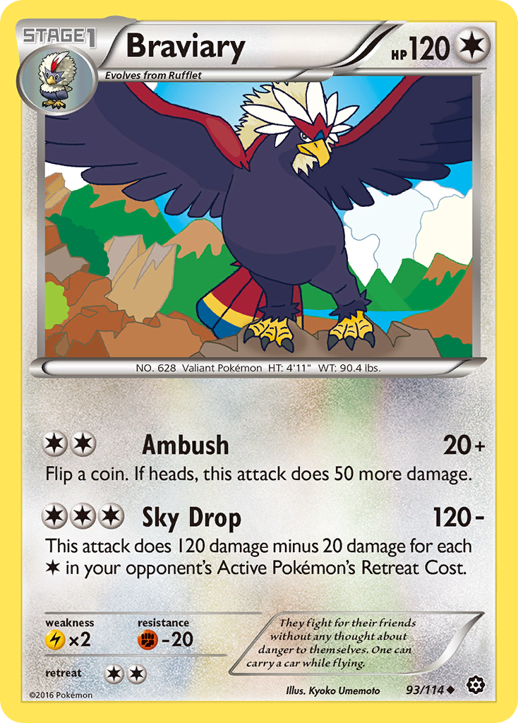 Braviary — illustrated card