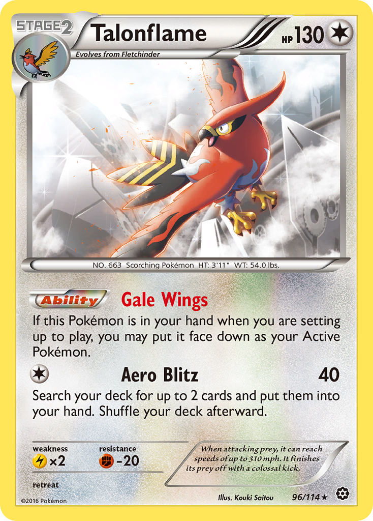 Talonflame — illustrated card
