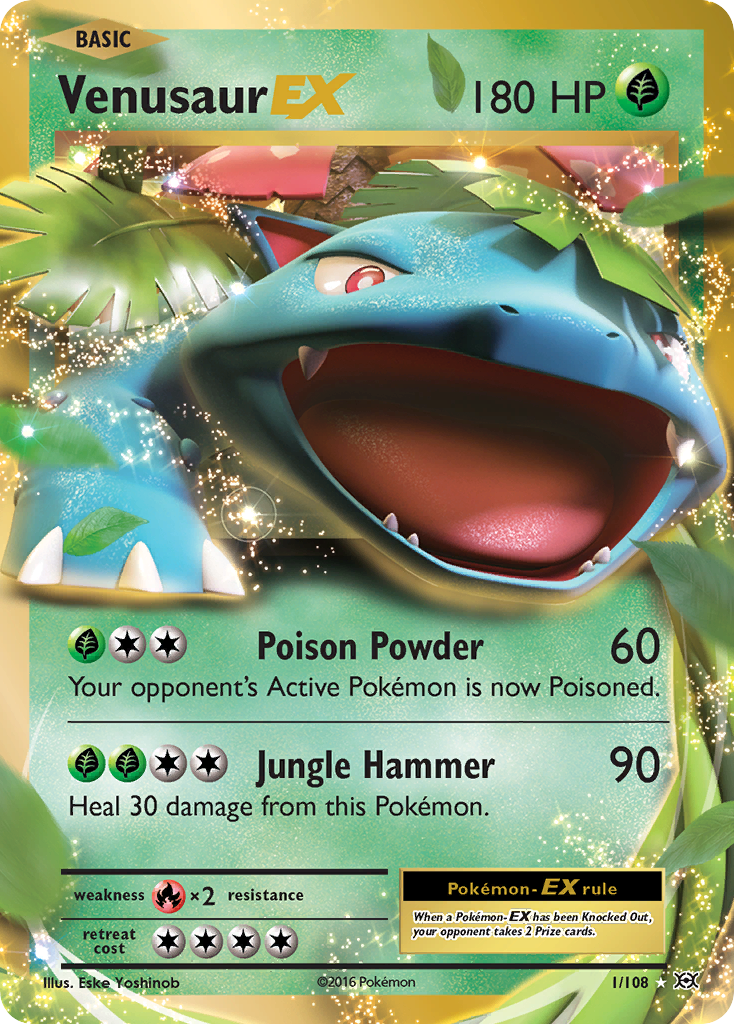 Venusaur-EX — illustrated card