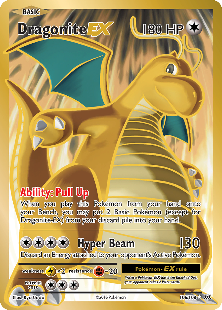 Dragonite-EX — illustrated card
