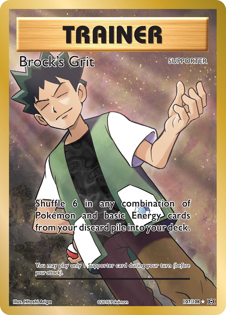 Brock's Grit — illustrated card