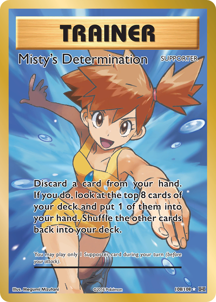 Misty's Determination — illustrated card