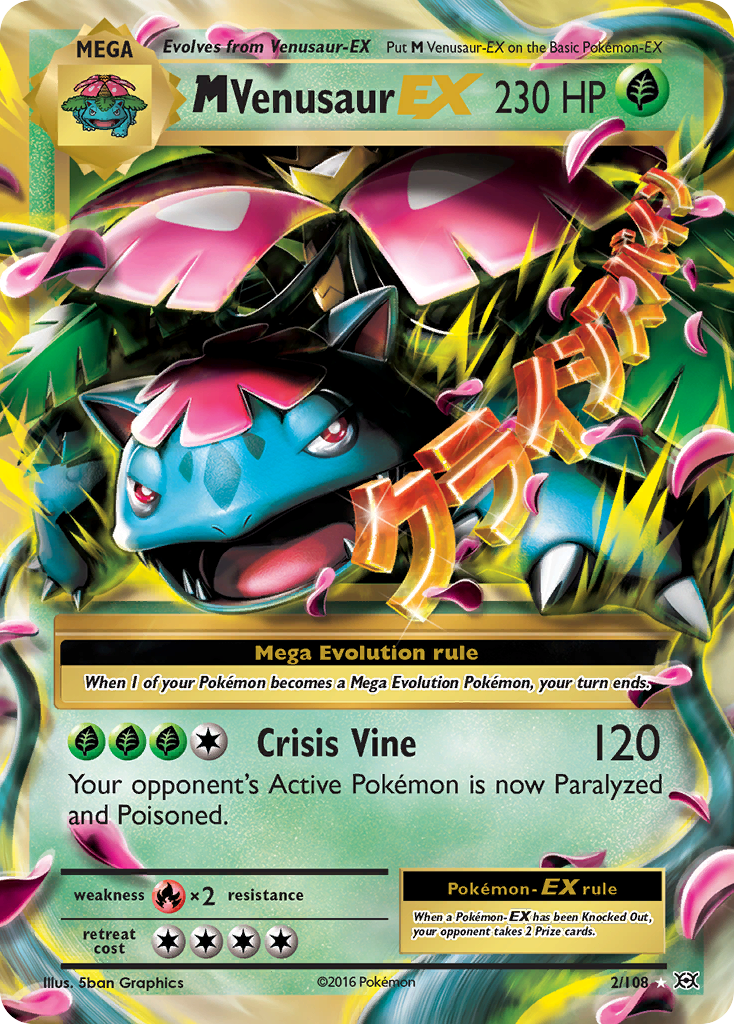 M Venusaur-EX — illustrated card