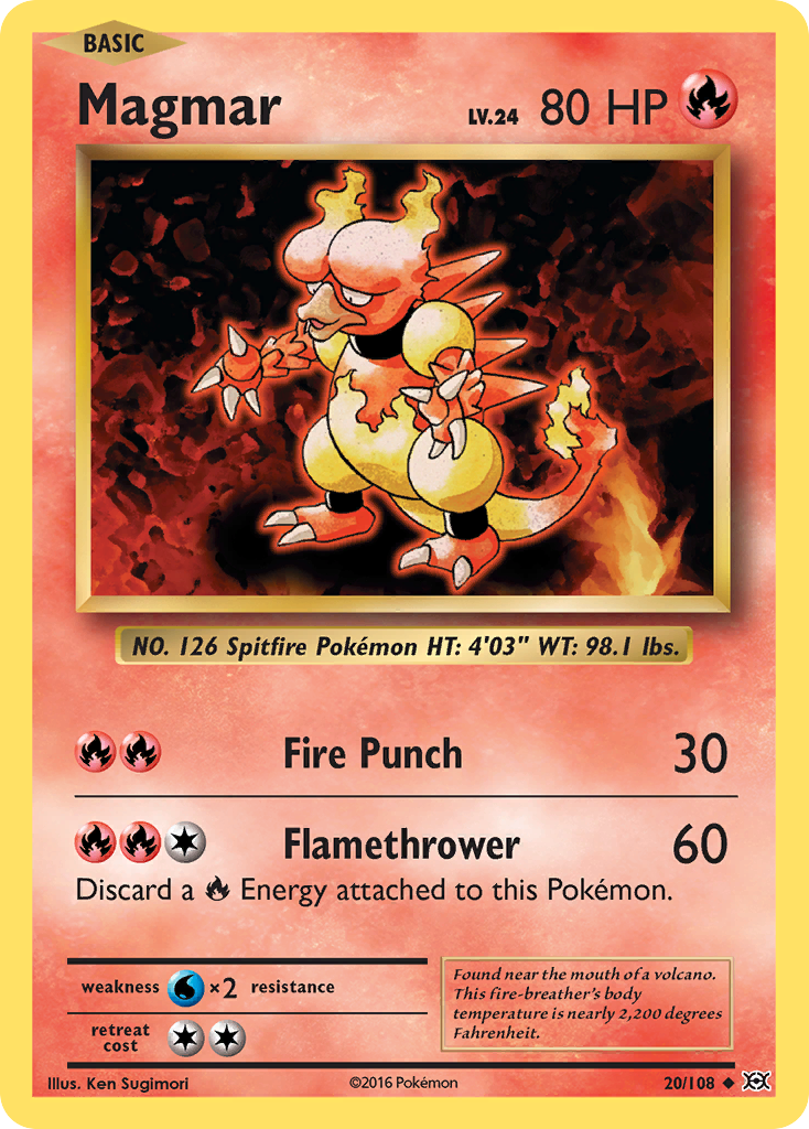 Magmar — illustrated card